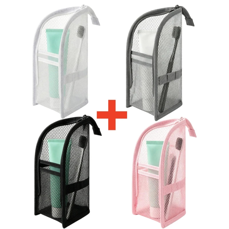 Standing Mesh Toiletry Travel Bag
