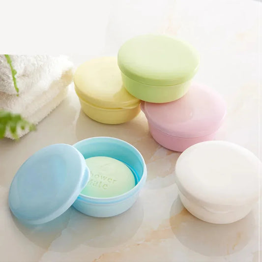 Round Travel Soap Box with Lid