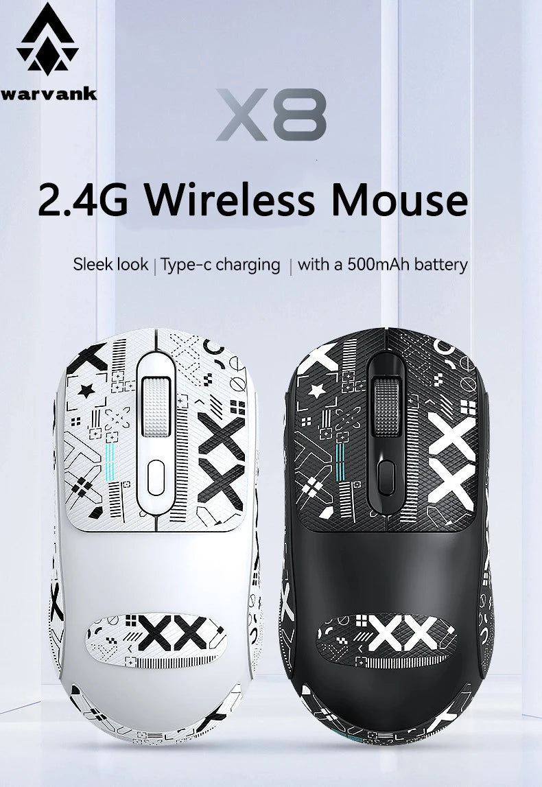 Warvank X8 Wireless Rechargeable Gaming Mouse