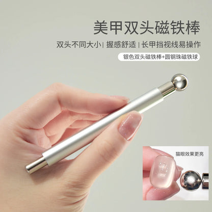 Double Head Cat Eye Nail Magnetic Pen