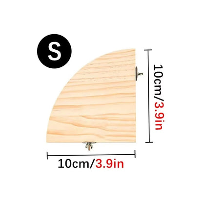 Wooden Bird Perch Platform Stand