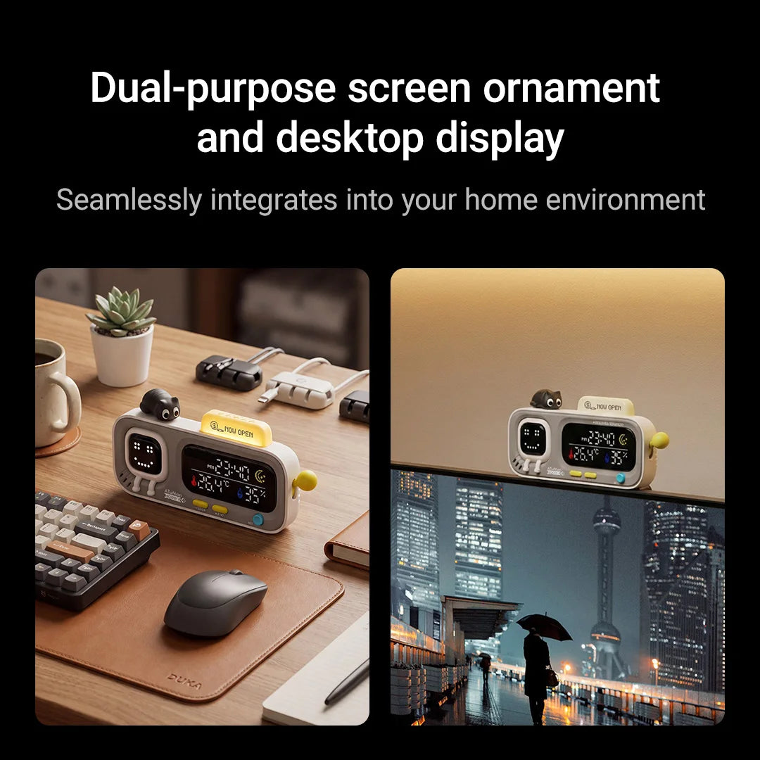 Smart Temperature & Humidity Desk Clock