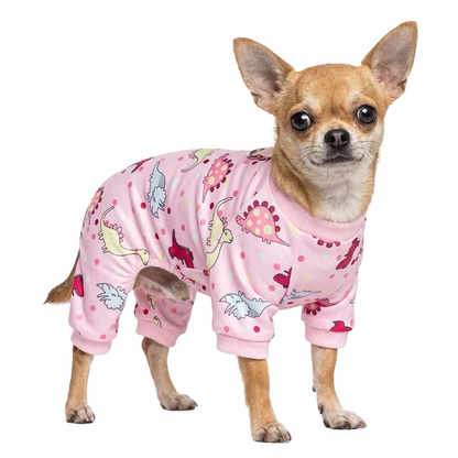 Dinosaur Dog Pajamas – Soft Four-Legged Pet Jumpsuit