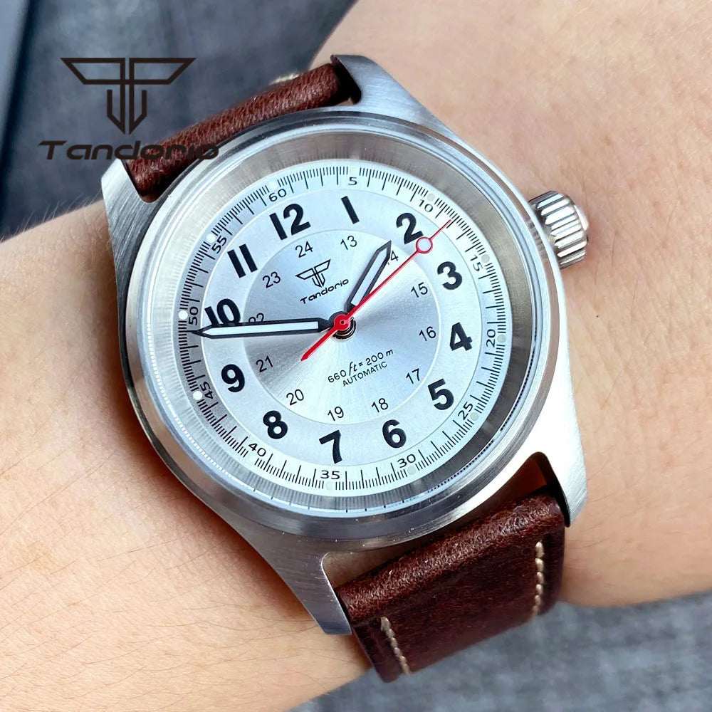 Tandorio 36mm Automatic Dive Mechanical Watch with Sapphire Crystal