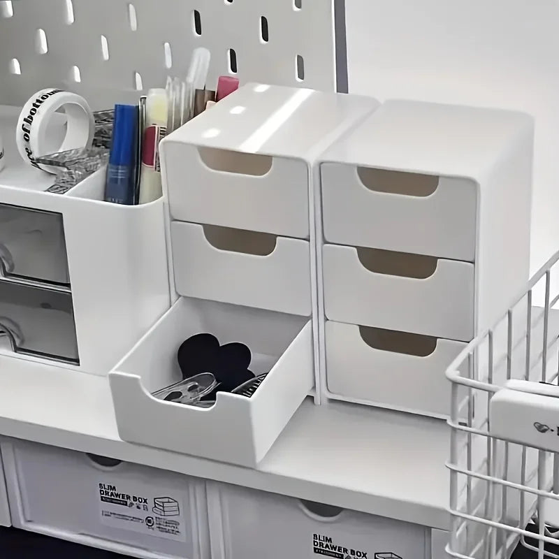 3 Tier Desk Organizer with Drawers