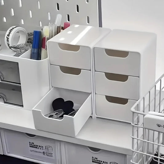 3 Tier Desk Organizer with Drawers