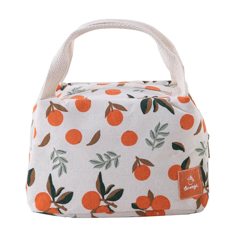 Insulated Canvas Lunch Bag