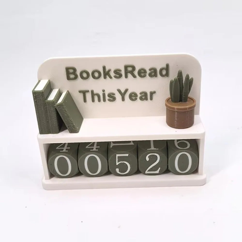 Bookshelf Decor Book Read This Year Counter