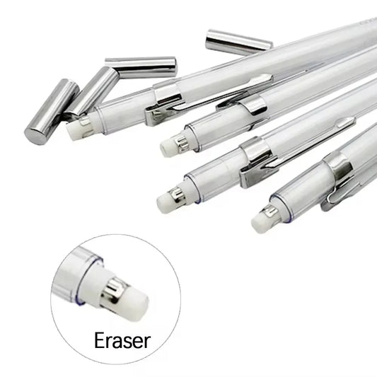Transparent Mechanical Pencil Set with 2B Lead Refills