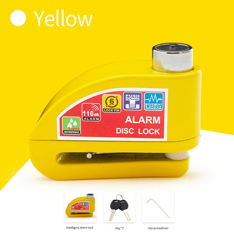 Motorcycle Disc Brake Alarm Lock