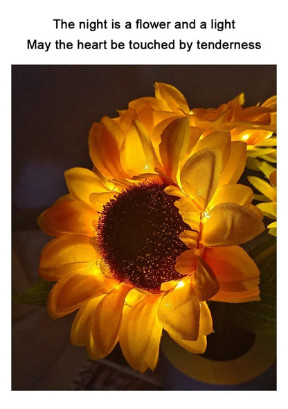 Rechargeable Sunflower LED Night Light