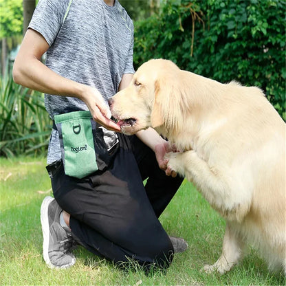 Dog Treat Bag – Portable Training Snack Pouch with Waist Belt