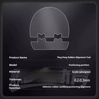 Professional Table Tennis Rubber Alignment Tool