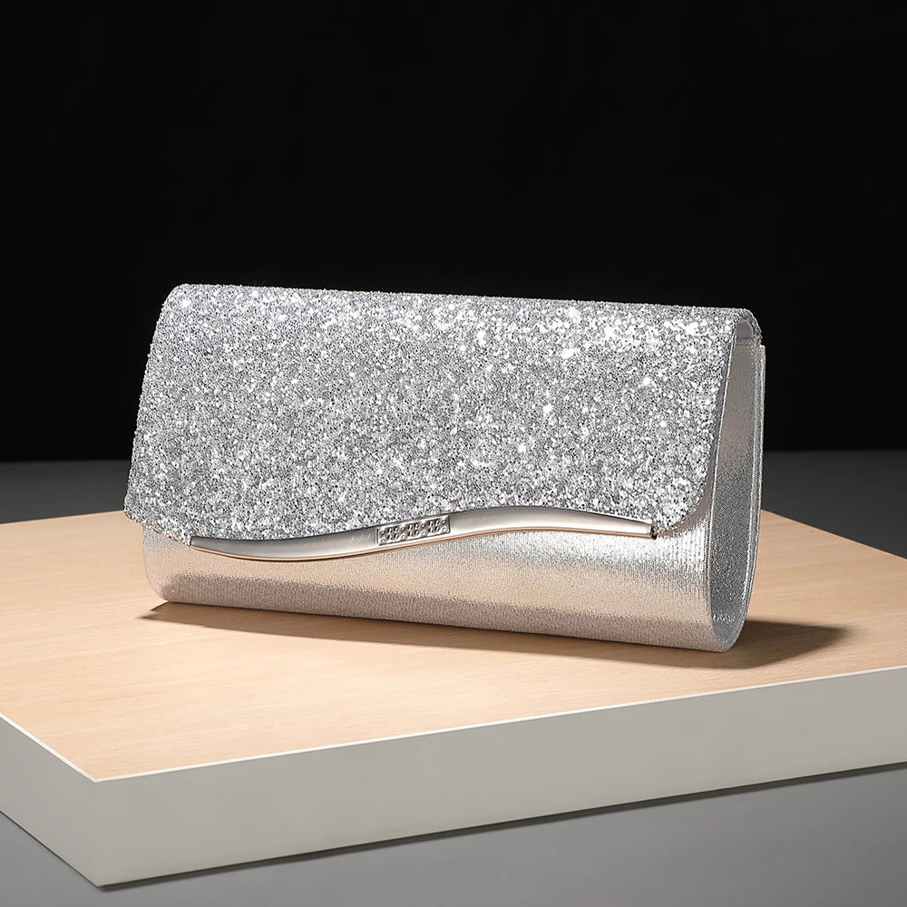 Sequin Evening Clutch Bag