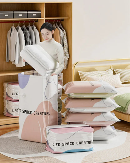 Vertical Compression Vacuum Storage Bag