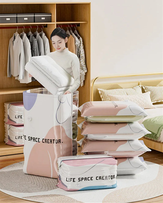 Vertical Compression Vacuum Storage Bag