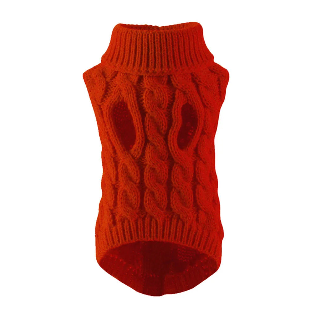 Warm Knitted Pet Jumper for Small and Medium Dogs