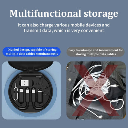 Multi-Connector USB Charging Adapter Kit with Storage Case