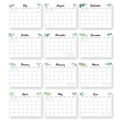 Magnetic Fridge Calendar 2026–2027 Monthly Planner