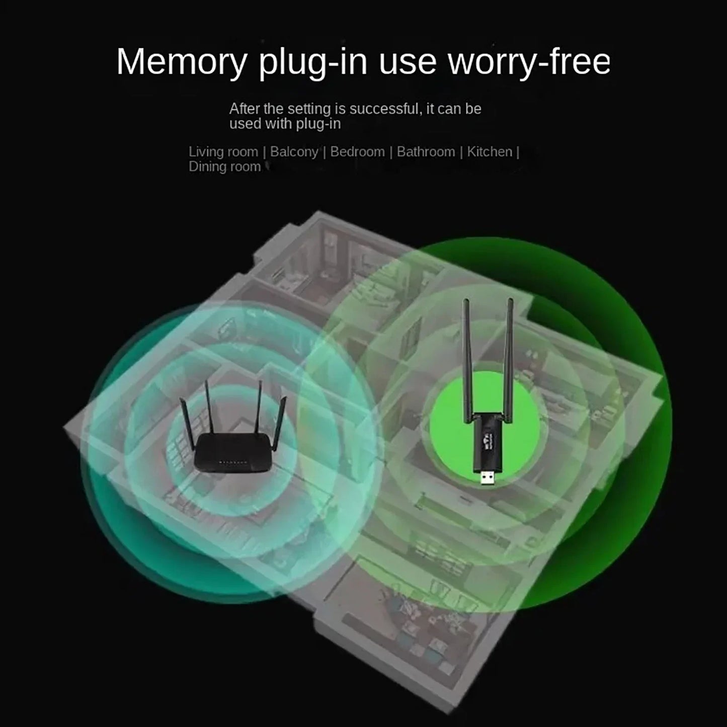 Wireless 300Mbps USB WiFi Range Extender
