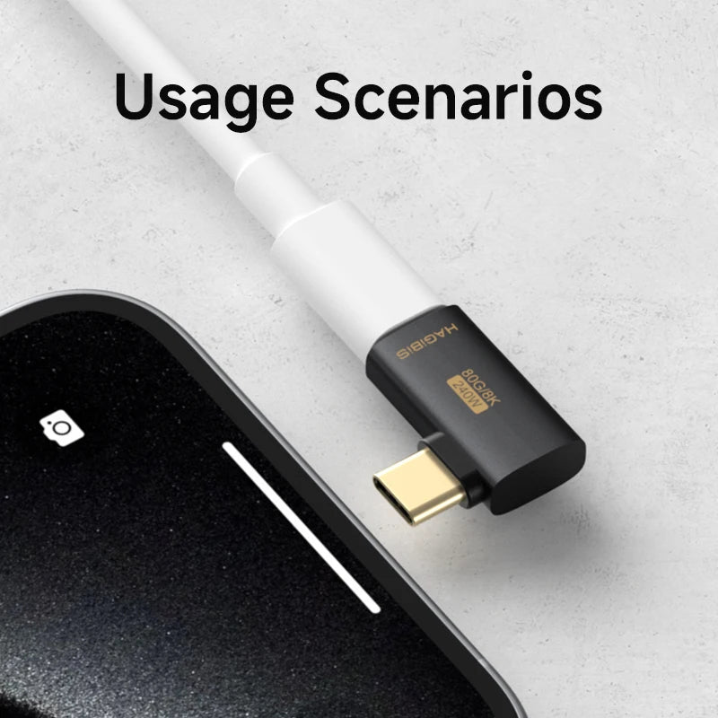 Hagibis USB-C 90° Right Angle USB4 Adapter