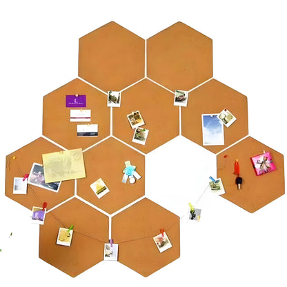 Hexagon Cork Bulletin Board Tiles