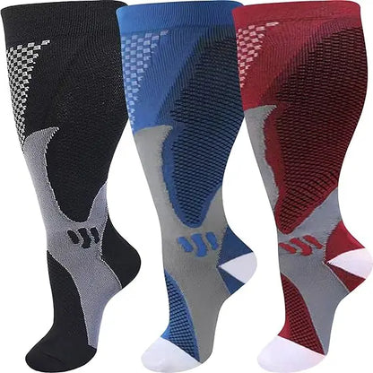 Plus Size Wide Calf Compression Socks