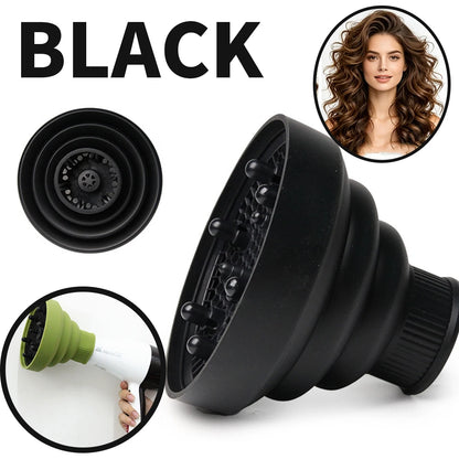 Foldable Silicone Hair Dryer Diffuser Attachment