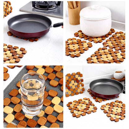 Bamboo Insulation Pad for Kitchen Table Protection