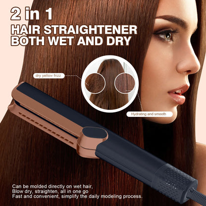 2 in 1 Hair Straightener & Dryer with Airflow Technology