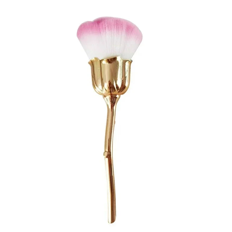 Rose-Shaped Nail Dust Cleaning Brush
