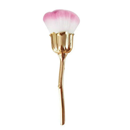 Rose-Shaped Nail Dust Cleaning Brush