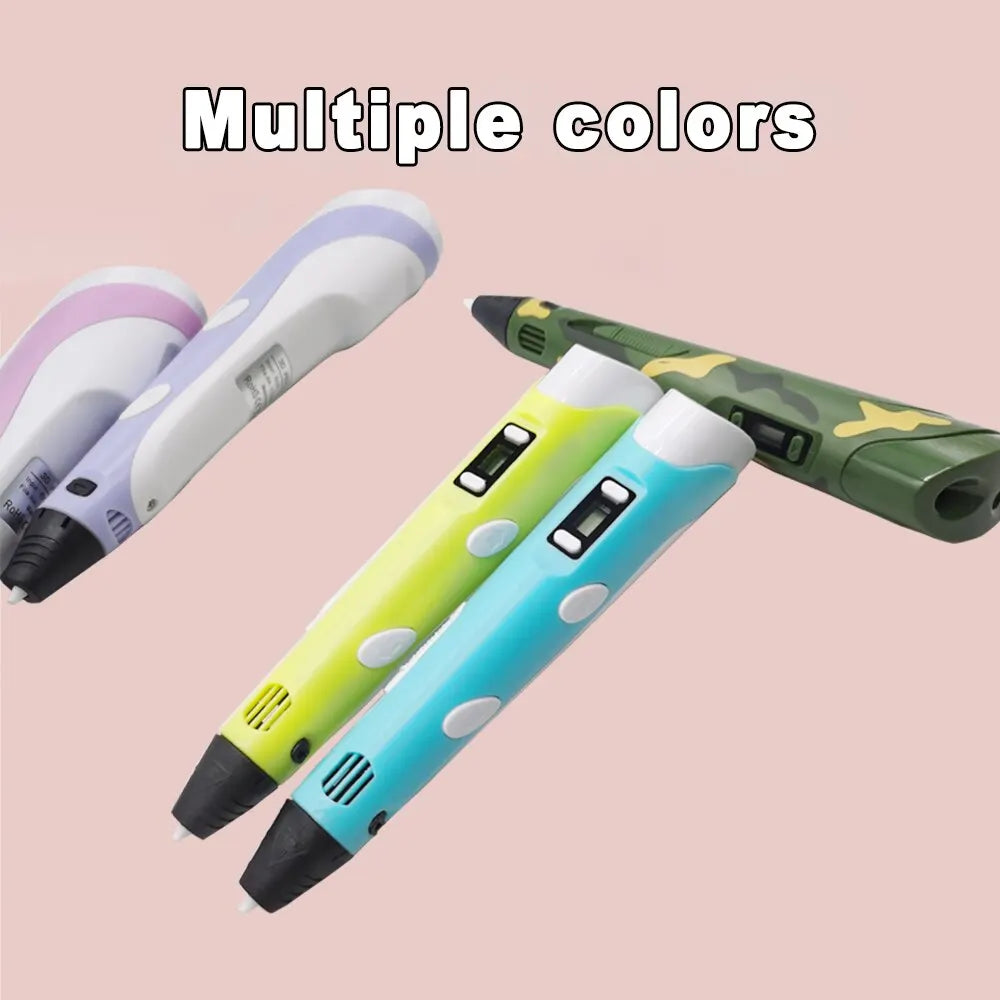 USB 3D Printing Pen with 9m PLA Filament Kit