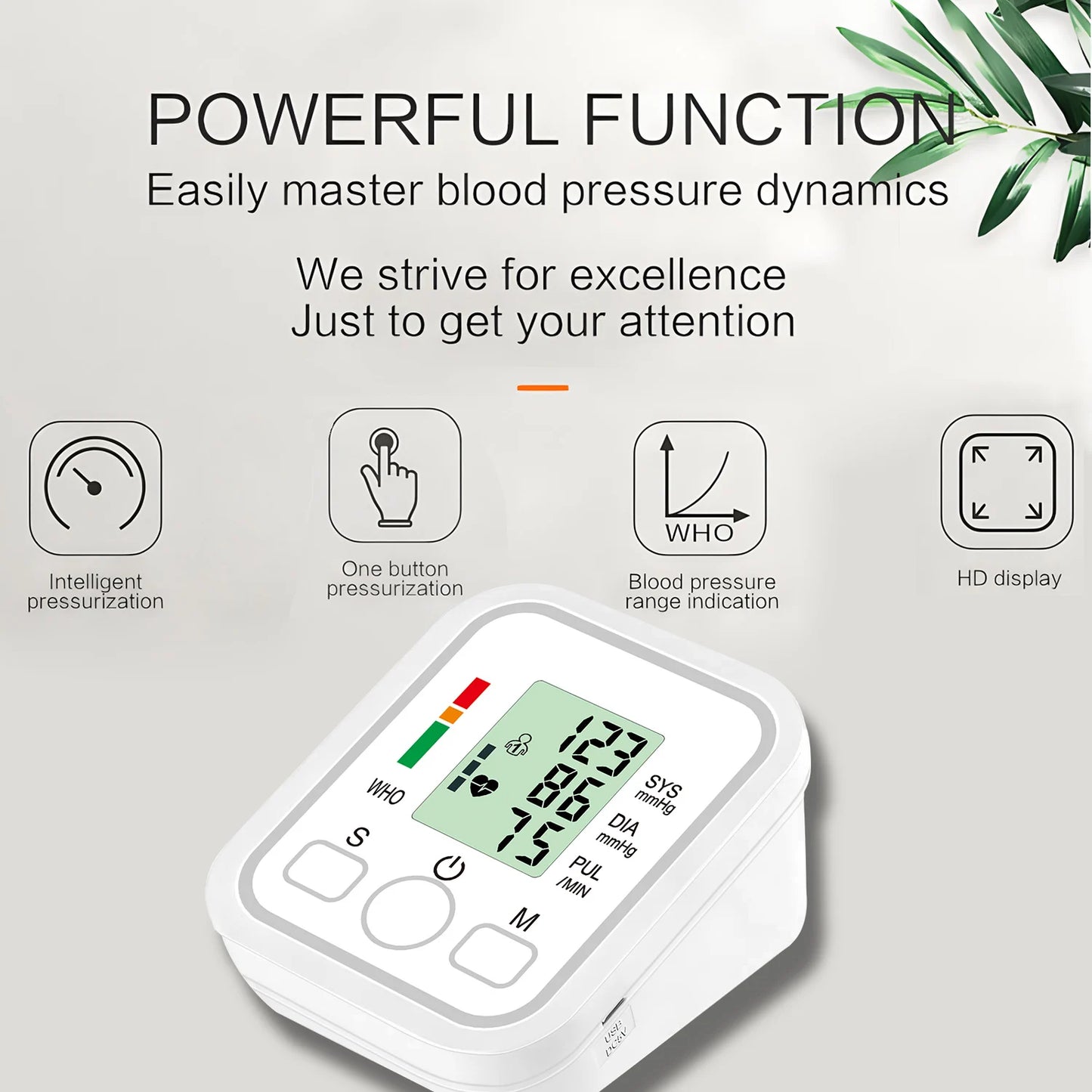 Automatic Digital Blood Pressure Monitor