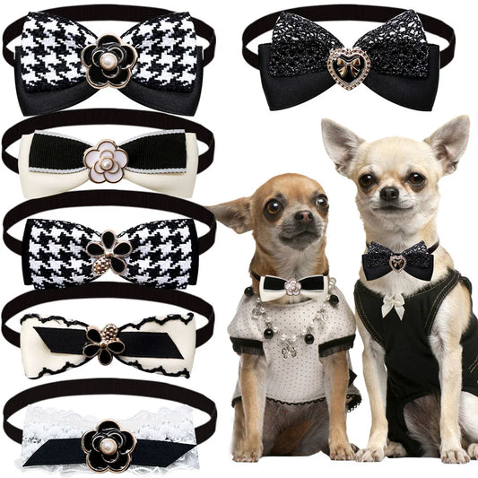 Pet Bow Tie Collar Set