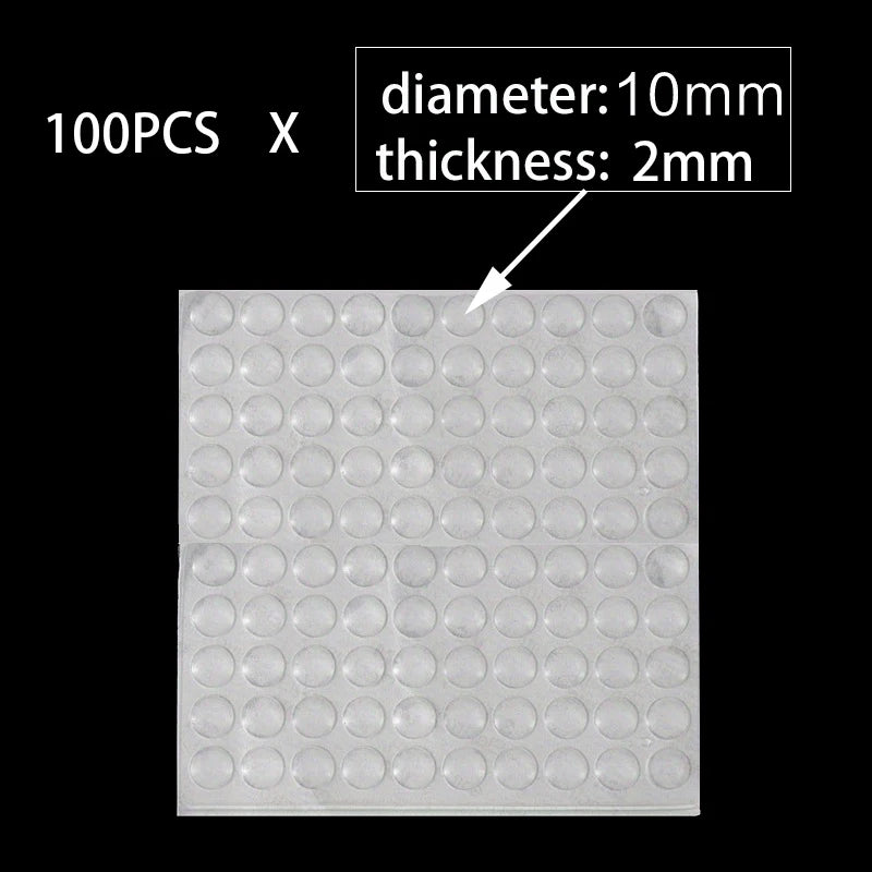 Clear Self-Adhesive Silicone Bumper Pads