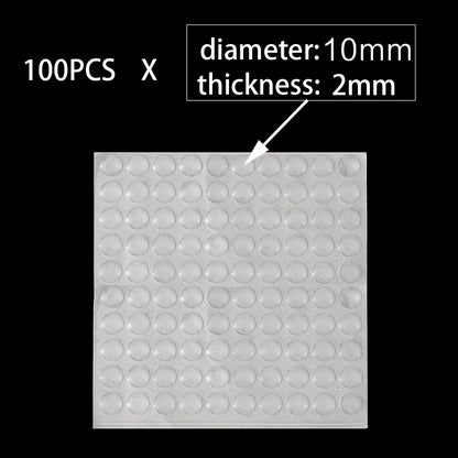 Clear Self-Adhesive Silicone Bumper Pads