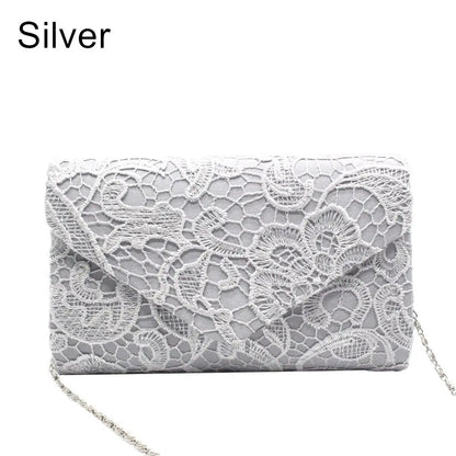 Lace Envelope Clutch Bag