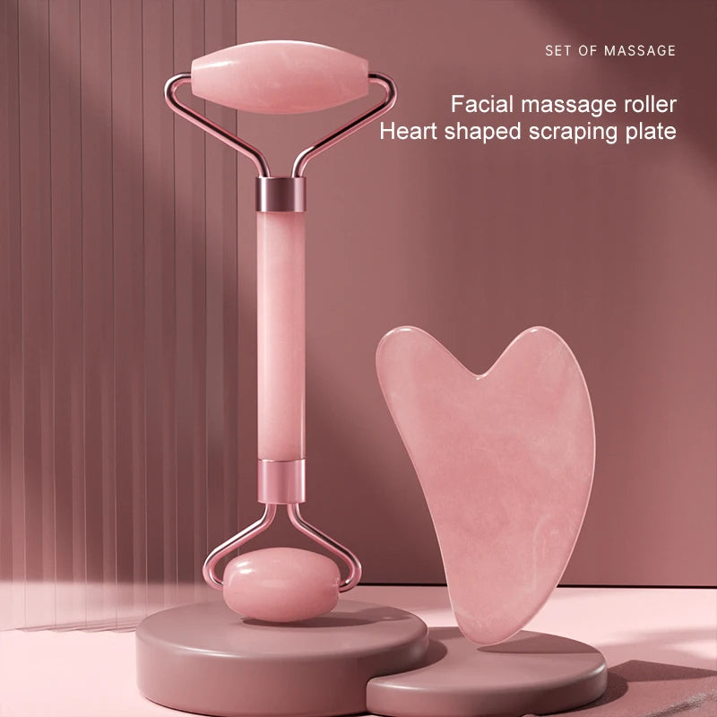 Resin Facial Massage Roller & Scraping Tool Set