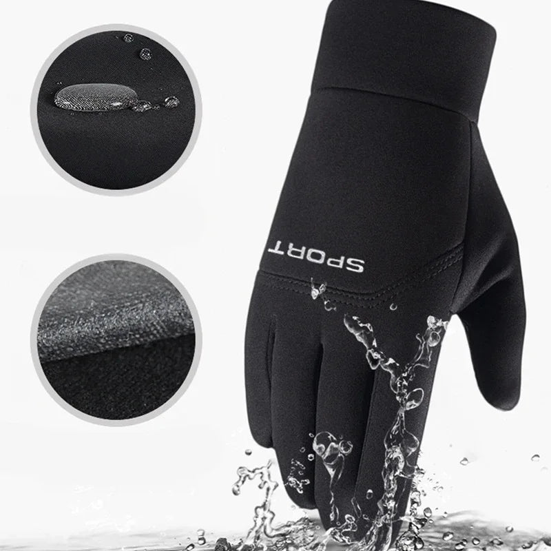 Winter Fleece Cycling Gloves