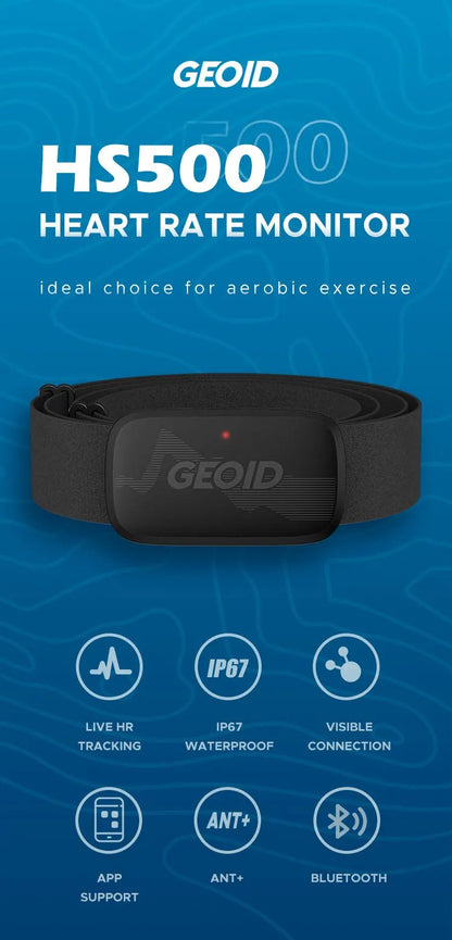 Bluetooth & ANT+ Chest Strap Heart Rate Sensor