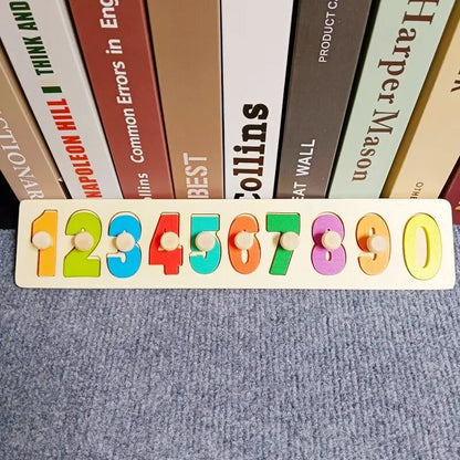 Wooden Montessori Geometric Shape Peg Puzzle