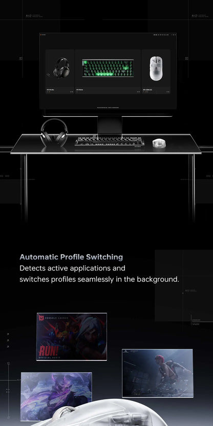 39g Wireless 8K Gaming Mouse with PAW3950 Ultra Sensor