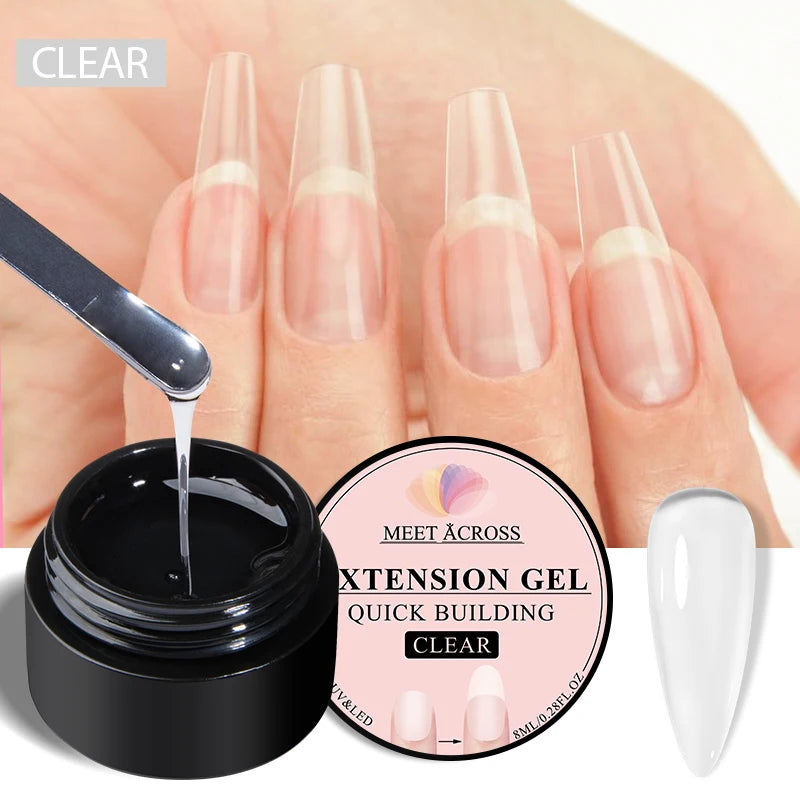 MEET ACROSS 8ML Aurora Extension Gel Polish