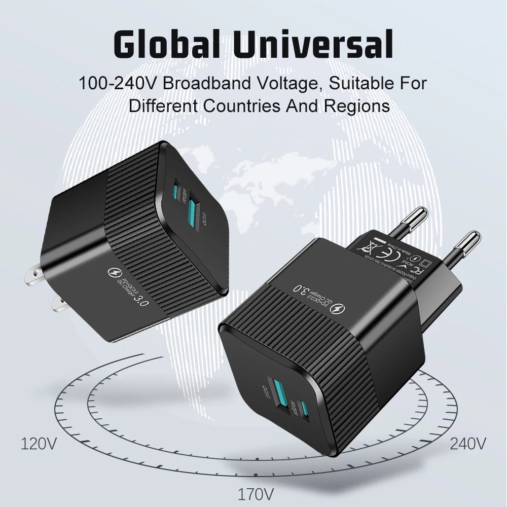 USB-C PD 25W Fast Travel Charger