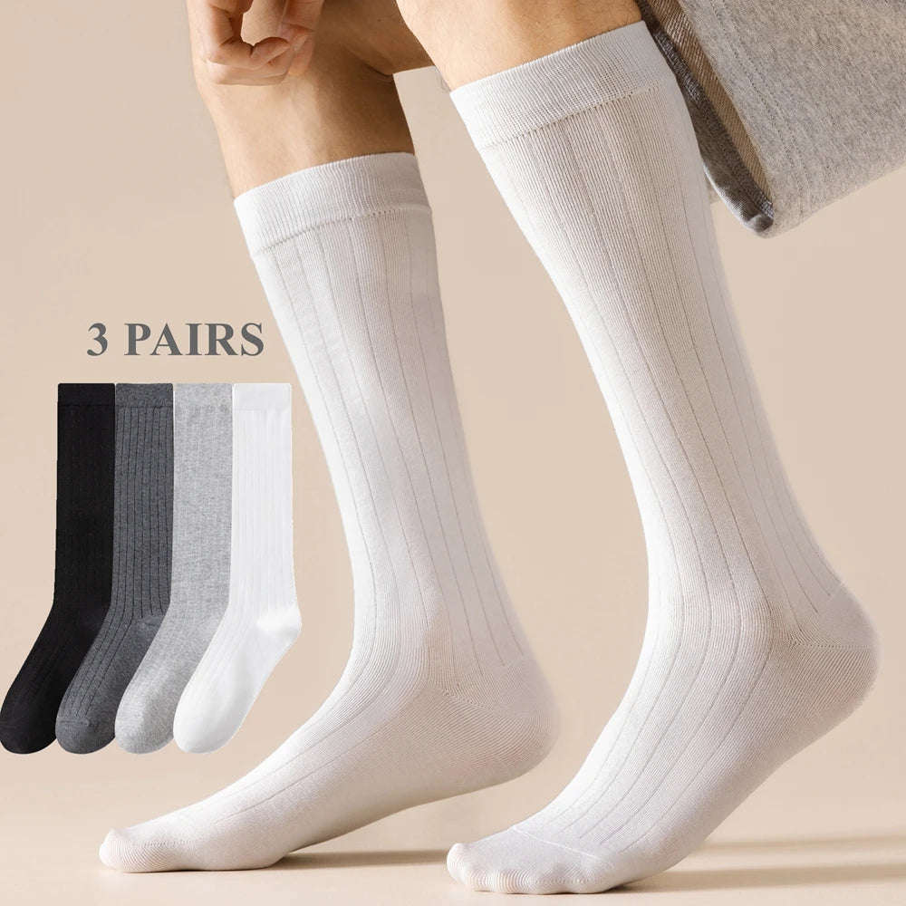 Men’s Cotton Calf Socks 3 Pairs