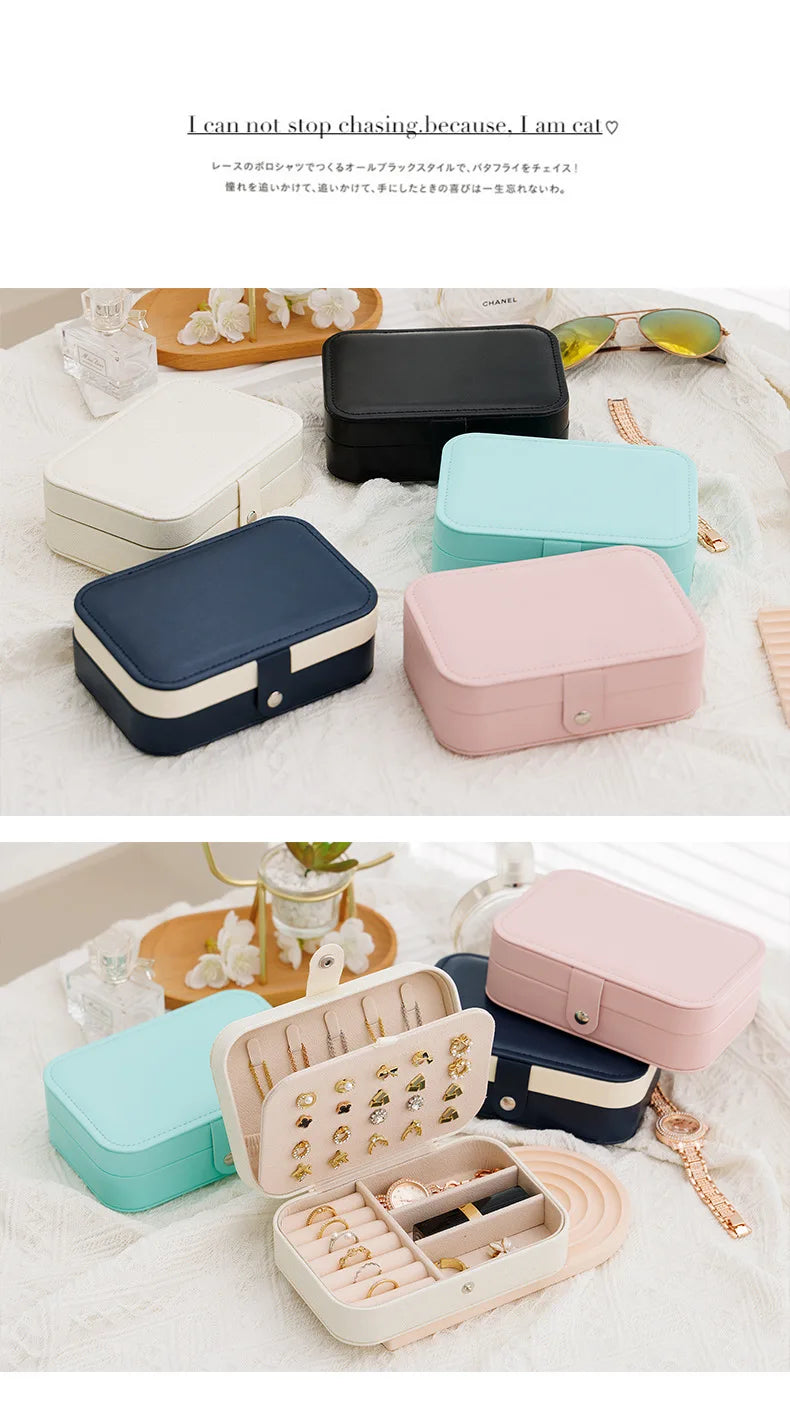 Portable Travel Jewelry Organizer Case