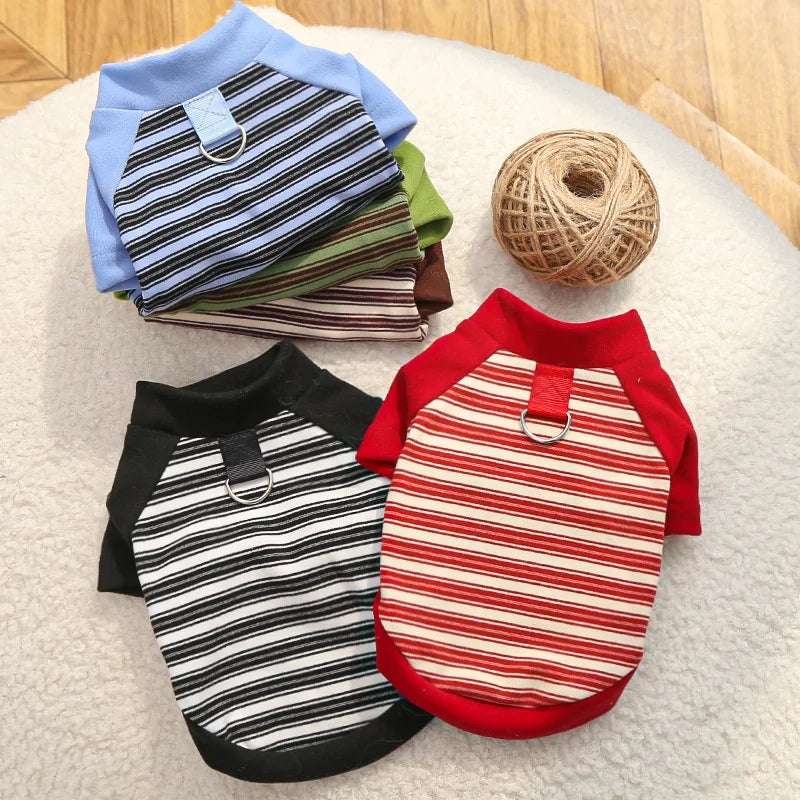 Striped Pet Pullover Shirt