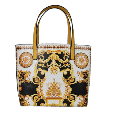 Italian-Inspired Printed PU Leather Tote Bag