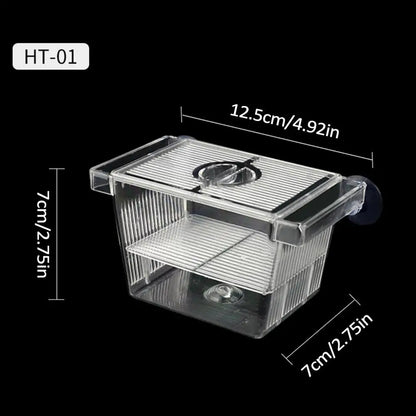 Acrylic Fish Breeding & Isolation Box for Aquariums